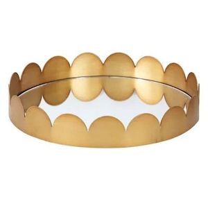 Precio al por mayor Bandeja de latón de lujo con detalles de monedas para Eid Iftar Ramadán Regalos y centro de mesa decorativo para el hogar Acento - Product Image 5