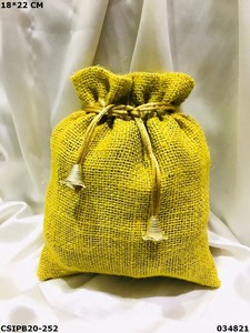 Bolsas con cordón de satén, brocado de algodón y yute impresas con logotipo personalizado en rosa y dorado - Product Image 4