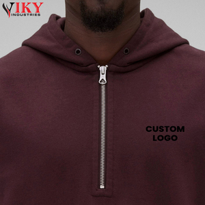 ชุดเสื้อผ้า2ชิ้นแบบลำลองสำหรับผู้ชายชุดออกกำลังกายสีต่างๆมีฮู้ดแบบซิปครึ่งตัวพร้อมกางเกงขาสั้น - Product Image 5