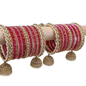 Nouveaux ensembles de bracelets de Offre Spéciale de femmes vêtements de mariage pour Mehndi vente à chaud dernière conception personnalisée ensembles de bracelets Churiyan - Product Image 4