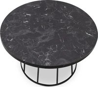 Table d'appoint en fil de métal au design moderne avec dessus en bois noir Meubles coûteux utilisés pour la décoration du salon et de la salle d'étude