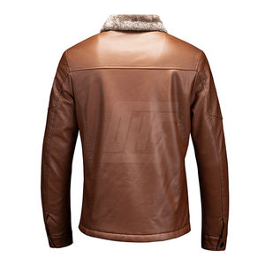 Chaqueta de Piel de Oveja para Hombre, Chaqueta de Cuero de Primera Calidad para Invierno, Uso Casual y al Aire Libre - Product Image 2