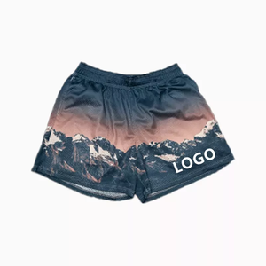 2023 Oem vente en gros hommes séchage rapide Sublimation maille Shorts Fitness tissu éponge motif 6XL été chaud plage impression par transfert - Product Image 3