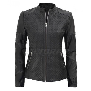 Veste en cuir véritable pour femmes, vêtements d'extérieur élégants, veste en cuir véritable pour femmes, vêtements de mode haut de gamme, veste en cuir pour femmes - Product Image 5