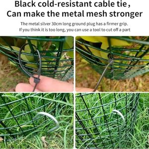 Varie dimensioni facile ferro PVC albero protezione per camion di recinzione di protezione per corteccia di albero in rete di acciaio recinzione rotaia fascette in metallo paletti - Product Image 5