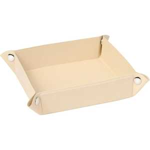 Elegante bandeja de cuero PU con parte inferior de cojín de terciopelo Color personalizado, MANGO y tamaño para servir regalos de frutas secas - Product Image 1