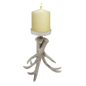 Professional silver aluminum antler <b>candle</b> holder Xmas gift <b>candles</b> <b>tea</b> <b>light</b> holder wedding party home decor Christmas ornament - Product Image 4
