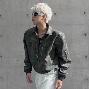 2024 logotipo personalizado mangas de cuero negro bordado pareja universidad béisbol hombres chaqueta Letterman azul claro Varsity chaqueta - Product Image 4