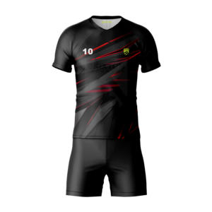 Ensemble d'uniformes de football personnalisés entièrement imprimés, légers, respirants, extensibles dans quatre directions, antibactériens, tissu à séchage rapide, maillot par sublimation - Product Image 1