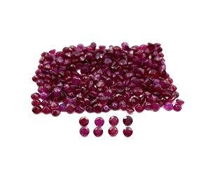 Tự Nhiên Của <span class=keywords><strong>Ruby</strong></span> <span class=keywords><strong>Loose</strong></span> Đá Quý Rất Nhiều 2-3 Mm Vòng Cắt Cho Đồ Trang Sức Làm Chứng Nhận Màu Đỏ Của <span class=keywords><strong>Ruby</strong></span> Đá IGI Được Công Nhận - Product Image 1