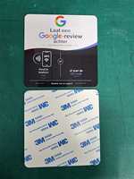 Étiquette NFC 13,56 MHz pour avis Google - Carte/Autocollant PVC (Carré ou Rond) - Matériaux Plexiglas/Acrylique Acceptés