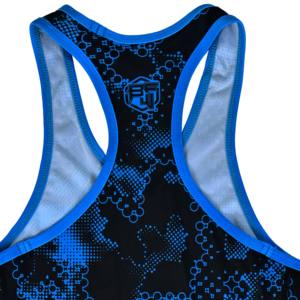 เสื้อกล้ามนักมวยปล้ำระบายอากาศได้ดีสำหรับผู้ชายเสื้อกล้ามนักมวยปล้ำแบบระเหิดออกแบบได้เองชื่อทีมและผู้เล่นสำหรับการแข่งขัน - Product Image 6