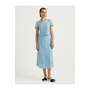 ชุดกระโปรงเข็มขัดลูกไม้ผู้หญิง - Product Image 1