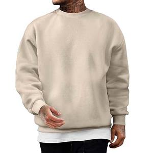 Sudaderas holgadas de cuello redondo personalizadas 100% algodón básico sudaderas de hombre de manga completa servicio OEM diseño ropa deportiva - Product Image 5