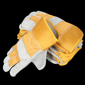 Guantes resistentes para aparejos con capas de doble palma Guantes de seguridad industrial Guantes de aparejo de diseño reforzado con doble palma - Product Image 5