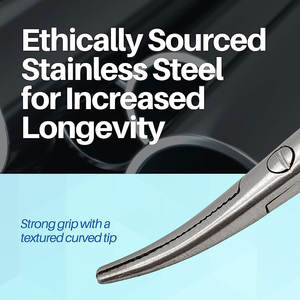 Instrumentos quirúrgicos médicos de acero inoxidable hechos a medida, portaagujas para microcirugía, Manual al por mayor para herramientas de cirugía OEM - Product Image 2