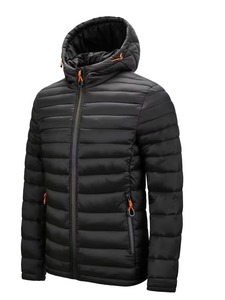 Veste matelassée coupe-vent avec capuche en polaire Veste d'hiver d'extérieur personnalisée avec capuche Manteau à bas prix pour temps froid Vente en gros - Product Image 3