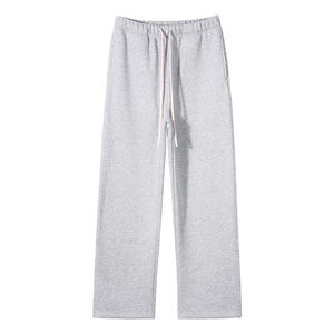 Pantalon de survêtement 100% coton polaire lavé à l'acide étoiles tricot tissu Streetwear fermeture éclair pantalon à la cheville - Product Image 4