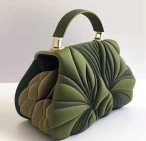 Sleek gold designer <b>satchel</b> with diamond accents. Available at wholesale prices. - Product Image 3