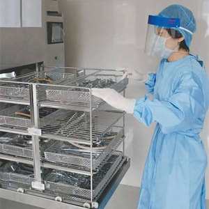 Plateaux en maille avec couvercle 250x170x70mm Plateau en maille en acier inoxydable pour utilisation pendant le lavage, la stérilisation et le transport - Product Image 6