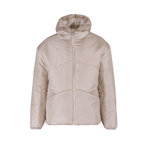 Chaqueta de plumón para hombre de invierno 2025 con logotipo personalizado y capucha hinchada, diseño de burbujas gruesas, tela de lona con cuello levantado - Product Image 6