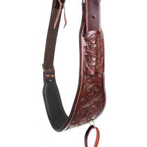 Equipo de caballos de lujo Calidad Caballo Western Tooled cuero marrón Circunferencia Flanco Sillín Cinch Billets Circunferencia al mejor precio - Product Image 2