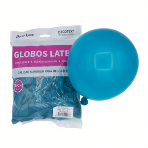 Palloncini in Lattice Party Love 30cm Blu Celeste R12 per Decorazioni - Product Image 2