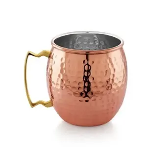 Tasse en cuivre Moscow Mule d'excellente qualité Cuisine en métal durable et verres de table d'Inde pour les cadeaux d'affaires - Product Image 2