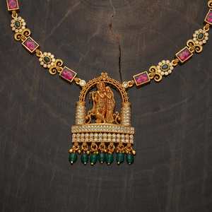 Authentic <b>Silver</b> Temple <b>Necklace</b>-Culturally Inspired Jewelry - Product Image 3