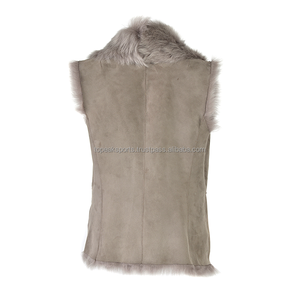Chaleco de Piel de Oveja Marrón Oscuro para Mujer, Nuevo Modelo 2026, Fabricación Personalizada, 100% Alta Calidad, Bajo MOQ, Tallas Grandes, Chalecos de Moda - Product Image 6