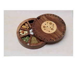 Top Vente Carré Épicé Boîte Traditionnelle Designer À La Main Boîte De Rangement Classique Élégant À La Main Décoratif pour la vente - Product Image 6