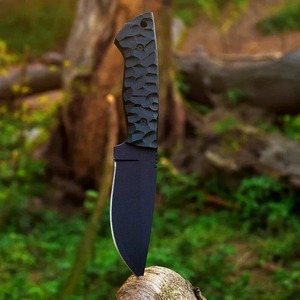 Cuchillo desollador de acero al carbono personalizado hecho a mano con mango de Micarta y Funda de cuero compatible con OEM - Product Image 4