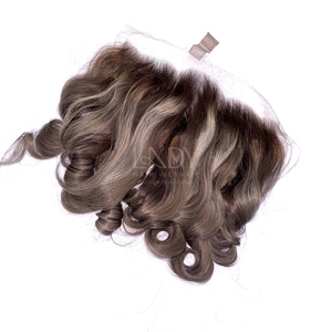 Extensiones de Cabello Natural de Alta Calidad con Mechas Ombre Onduladas y Frontal para Hacer Pelucas - Product Image 5