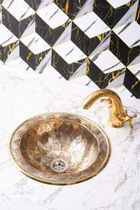 Fregadero de Latón de Primera Calidad para un Baño Elegante que Mejora la Decoración con un Tono de Latón Rico - Product Image 2