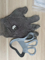 Gants de protection en maille métallique de qualité alimentaire pour boucher, en acier inoxydable, pour machine à découper de sécurité