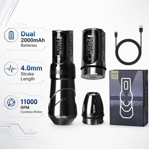 Máquina <span class=keywords><strong>de</strong></span> <span class=keywords><strong>Tatuaje</strong></span> Rotativa Inalámbrica con Motor sin Núcleo, Carrera <span class=keywords><strong>de</strong></span> 4mm, Pistola Recargable con Dos Baterías <span class=keywords><strong>de</strong></span> 2000mAh - Product Image 1