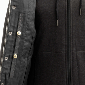 Chaleco de cuero de alta calidad hecho a medida venta al por mayor transpirable prendas de vestir exteriores sin mangas para hombre Chaleco de cuero para la venta - Product Image 2