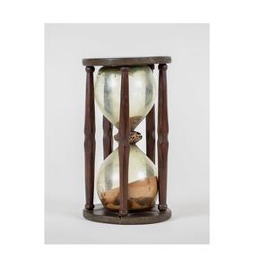 Polished Metal Handmade Hourglass Timer Glossy <b>Office</b> <b>Desk</b> Table Decor Elegant Sand Display Accent Design Art Style Modern - Product Image 3