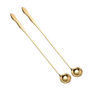 Brass Bar Spoon Coffee Mixing Wholesale Bar Tools at Best Price Milk Coffee Spoon Stock Brass Bar Spoon - Product Image 1