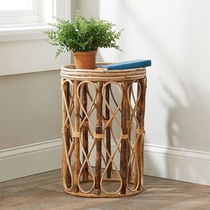 Table gigogne royale moderne et élégante à la mode en rotin fait accessoires de meubles de salon de couleur marron à bas prix - Product Image 3