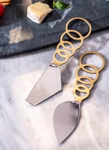 Esparcidor de queso de acero inoxidable de primera calidad al por mayor, juego de cuchillos para mantequilla, anillos, mango de diseño, uso en la cocina, rebanador de frutas, precio barato - Product Image 2