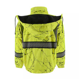 Respirant confortable haute visibilité Protection veste de sécurité de qualité industrielle sécurité 300D Oxford tissu veste de travail en plein air - Product Image 2