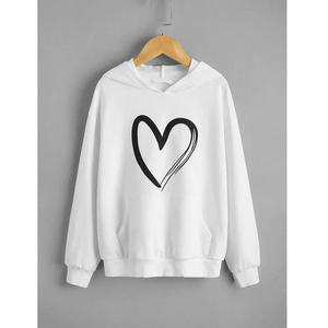 Sweats à capuche pour femmes Sweats à capuche à motif solide d'hiver brodés imprimés du Bangladesh - Product Image 4