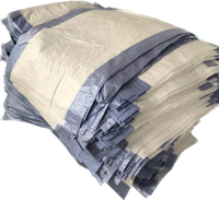 Sacs imprimés tricolores de 100 kg pour l'Afrique de l'Ouest, sacs tissés en PP de 50 kg et 100 kg, couleur blanche avec rayures tricolores et imprimés