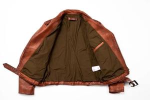 Blouson en cuir véritable de qualité supérieure pour homme, style motard, col montant, fermeture éclair, idéal pour l'automne et l'hiver, vente en gros - Product Image 3