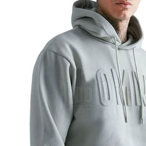 Sudadera con Capucha Estampada en Relieve de Algodón Combinado para Hombre, Color y Talla Personalizados, Más Vendida al por Mayor, Precio Razonable - Product Image 5