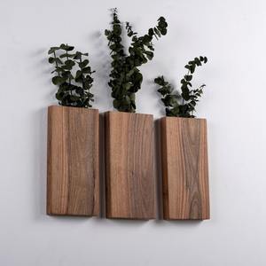 Wholesale Wooden Wall Hanging Vase Modern Luxury Interior Decorative <b>Plant</b> Vases and <b>Frames</b> - Product Image 4