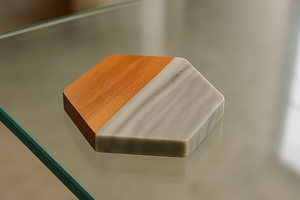 Marble Wood Hexagonal Coaster Tabletop <b>Protector</b> and Cup Holder for Multiple Cup coaster Wooden kitchen accessories for decor - Product Image 2