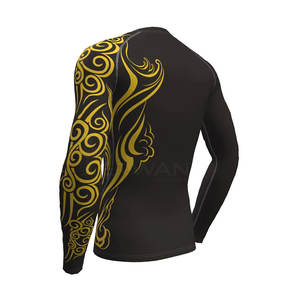 ชุดป้องกันผื่นสำหรับผู้ชายชุดกีฬาแบบสั่งทำพิมพ์โลโก้ตามต้องการ - Product Image 3