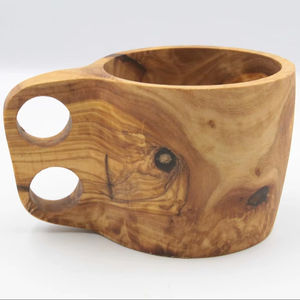 Strong Wooden Camping Mug Handmade Rustic Kuksa <b>Cup</b> <b>for</b> <b>Hot</b>/Cold <b>Drinks</b> Modern Eco-Friendly Lightweight Presents - Product Image 1